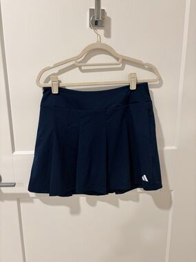 adidas Navy Pleated Athletic Skort